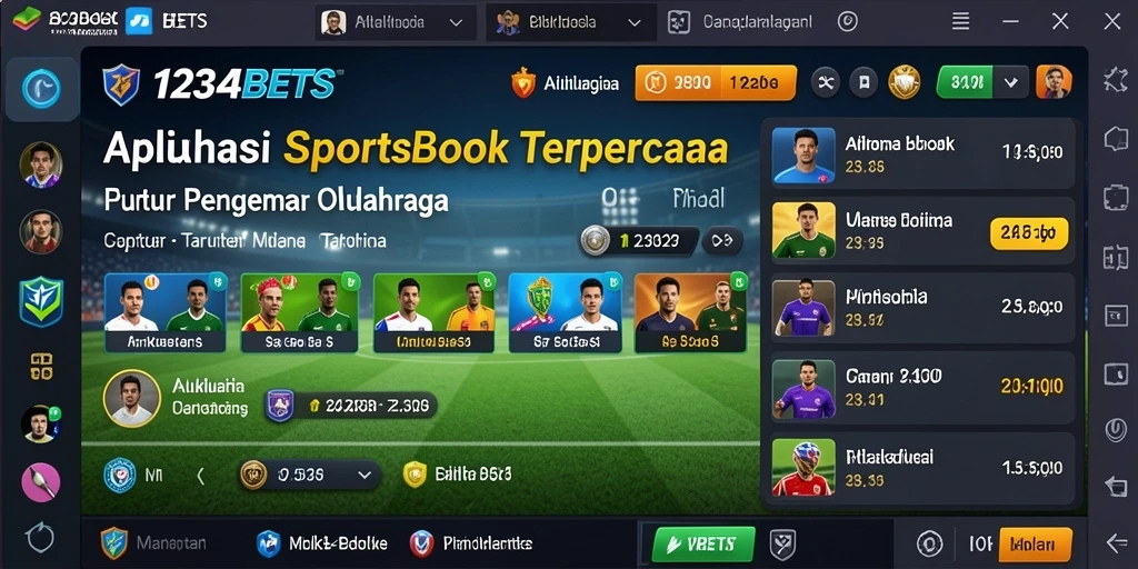 Tampilan antarmuka yang menarik dan mudah diakses di 1234BETS.