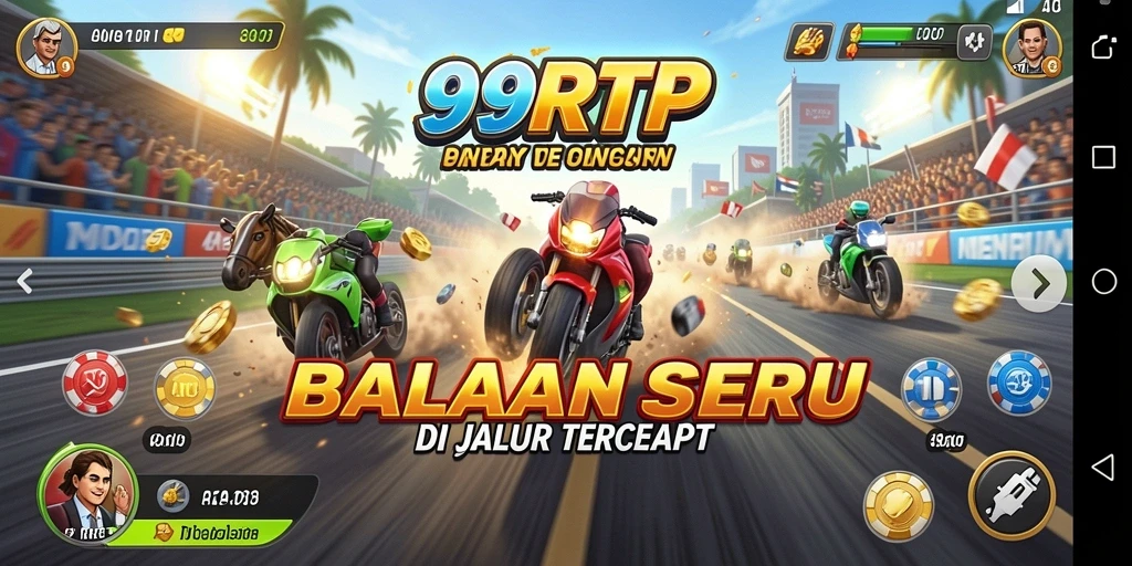 Gameplay seru dengan balapan cepat di lintasan menantang.