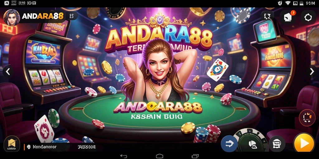 Tampilan screenshot utama ANDARA88 menampilkan gameplay Kasino yang menarik.