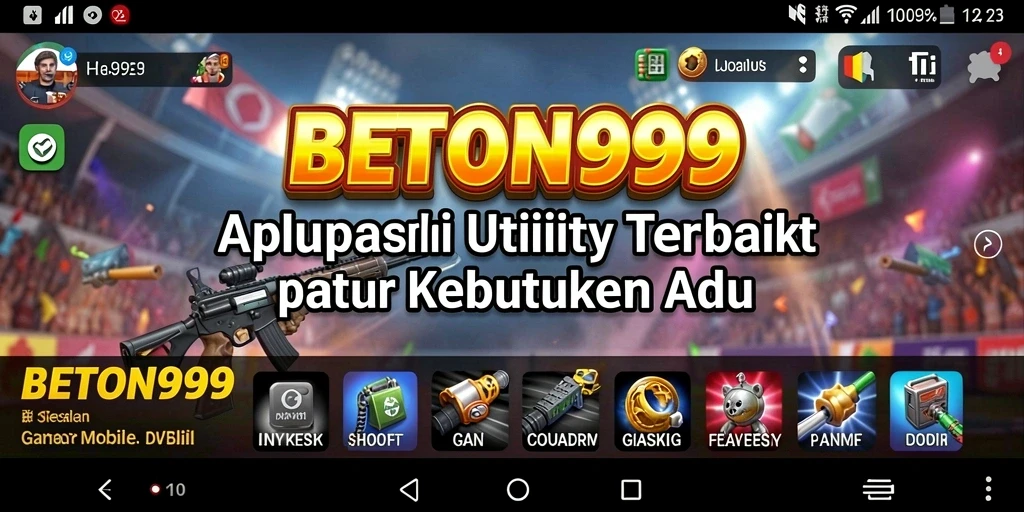 Tampilan aplikasi BETON999 dengan fitur pengingat yang menarik.