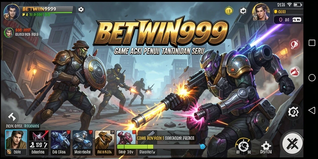 Screenshot utama BETWIN999 menunjukkan aksi menegangkan dalam pertempuran yang seru.