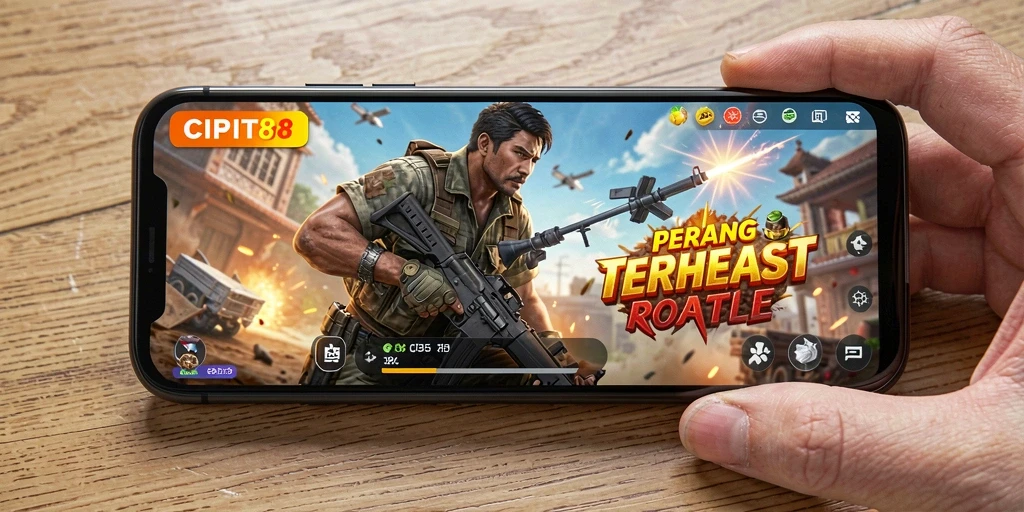 Screenshot gameplay <strong>CIPIT88</strong> yang menampilkan aksi mendebarkan dalam Battle Royale.