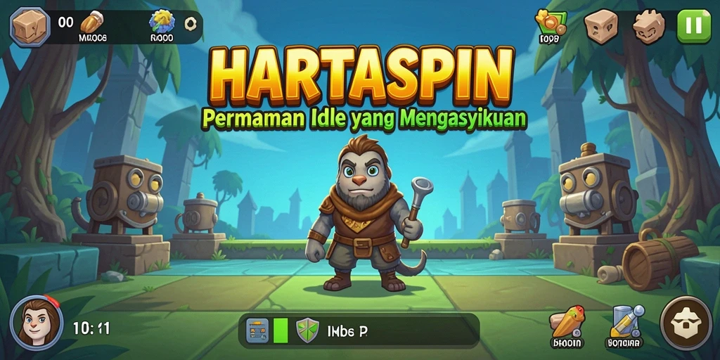 Tampilan menarik dari gameplay HARTASPIN yang menghibur.