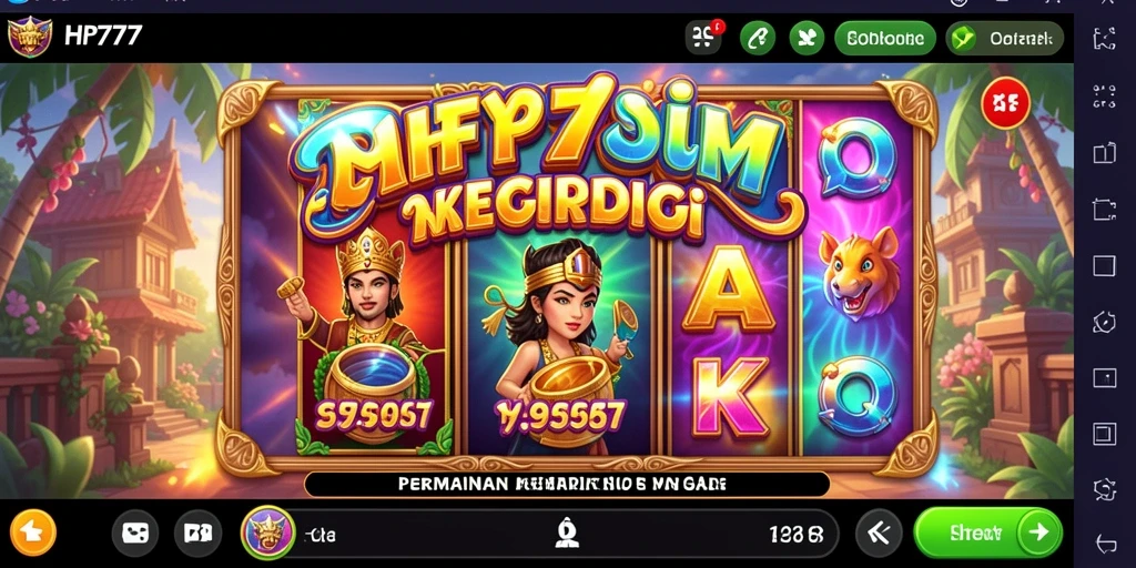 Tampilan gameplay menarik dari HP777 dengan berbagai tema Slot.