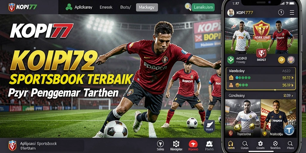 Tampilan menarik dalam aplikasi KOPI77 saat bertaruh di Sportsbook.