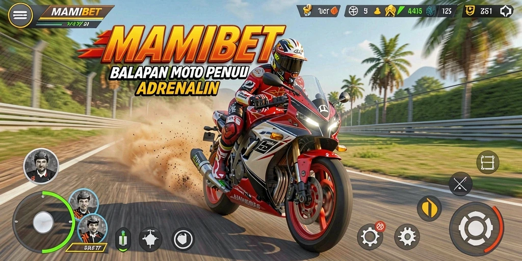 Gameplay seru balapan motor di MAMIBET
