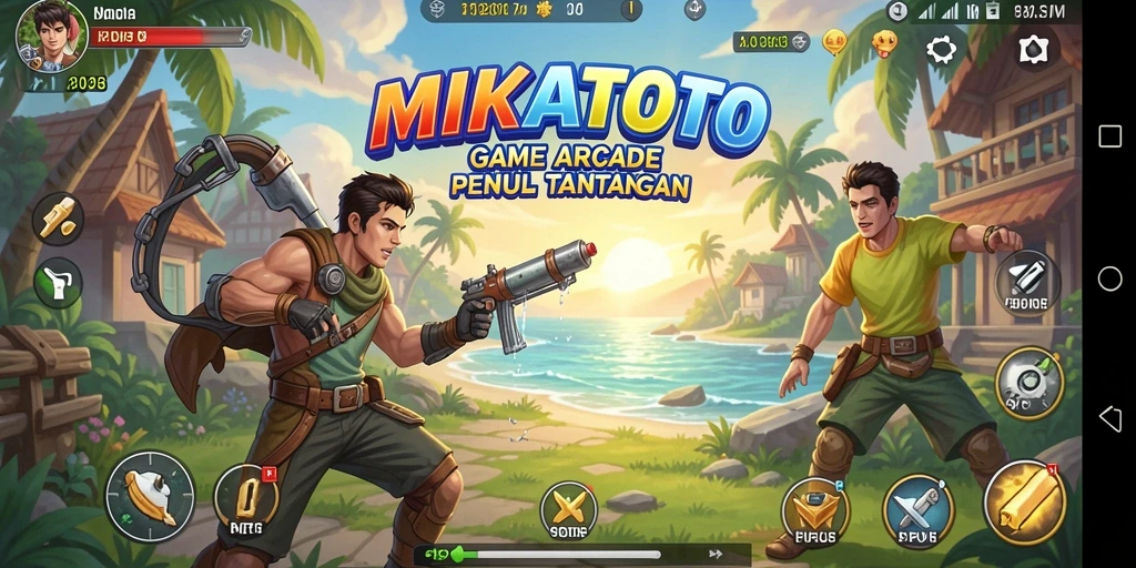 Tangkapan layar gameplay MIKATOTO yang menunjukkan aksi seru.