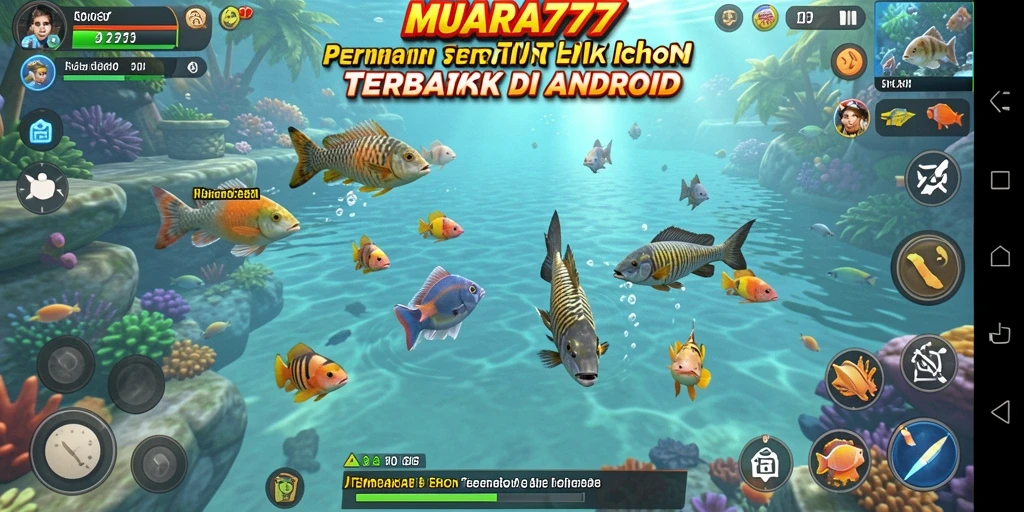 Tampilan grafis menarik dalam gameplay Tembak Ikan.