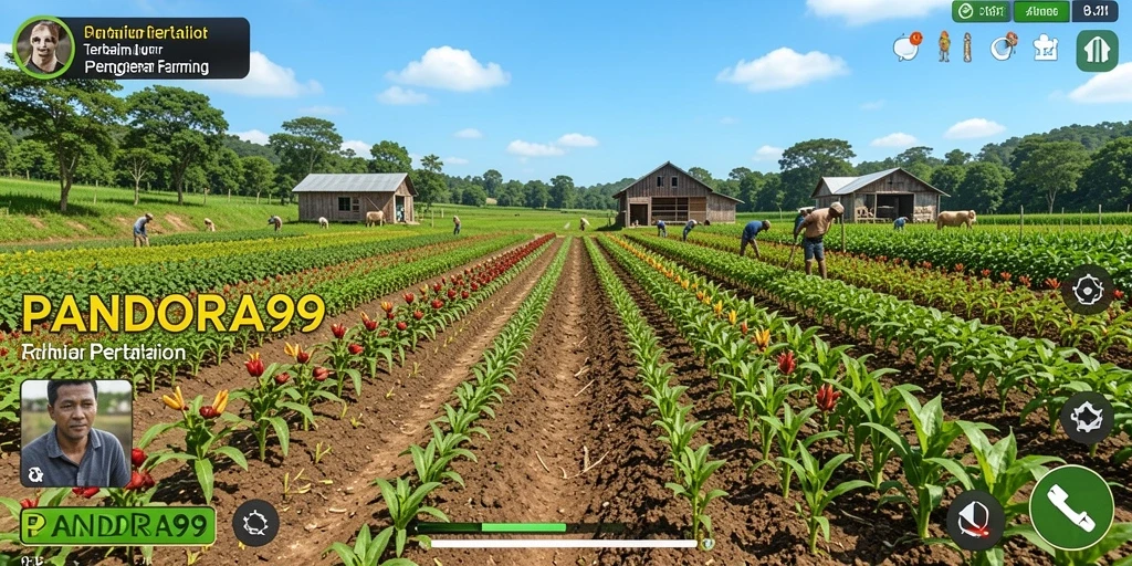 Gambaran gameplay menarik di dunia pertanian PANDORA99.