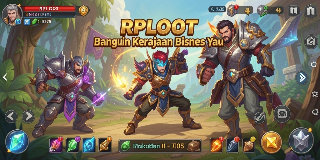 Tampilan gameplay Tycoon dari RPLOOT yang menawan dan menarik.