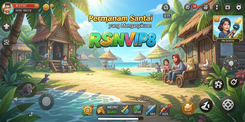 Screenshot gameplay RSNVIP8 yang menggambarkan tantangan seru dalam permainan Casual.