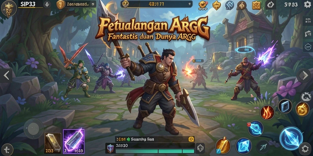 Screenshot SIP33 menampilkan aksi pertempuran seru dalam ARPG.