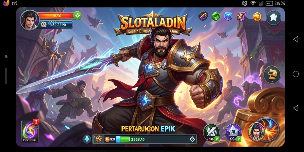 Tampilan pertarungan yang seru di SLOTALADIN dengan grafis menawan.
